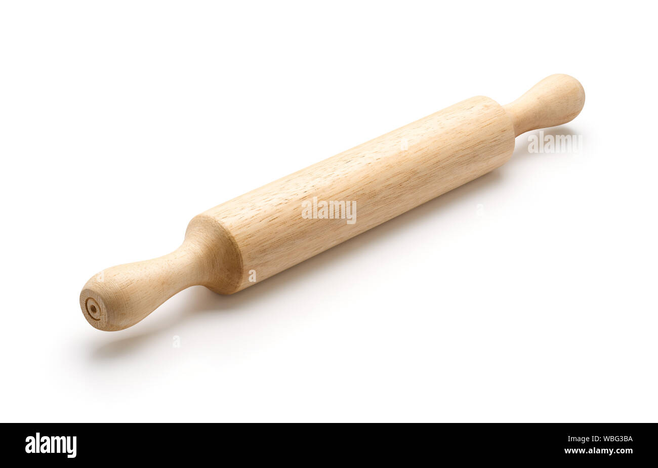 La laminazione di legno pin isolato su sfondo bianco Foto Stock