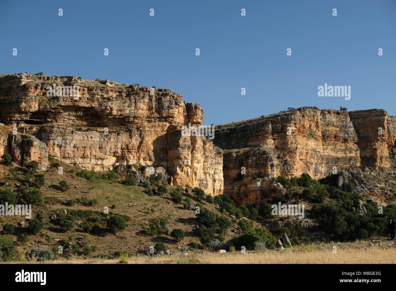 Grotte di Manazan Yesildere (ibrala) si trova ad est di Yesildere Valley, tra i villaggi di Taskale. Foto Stock