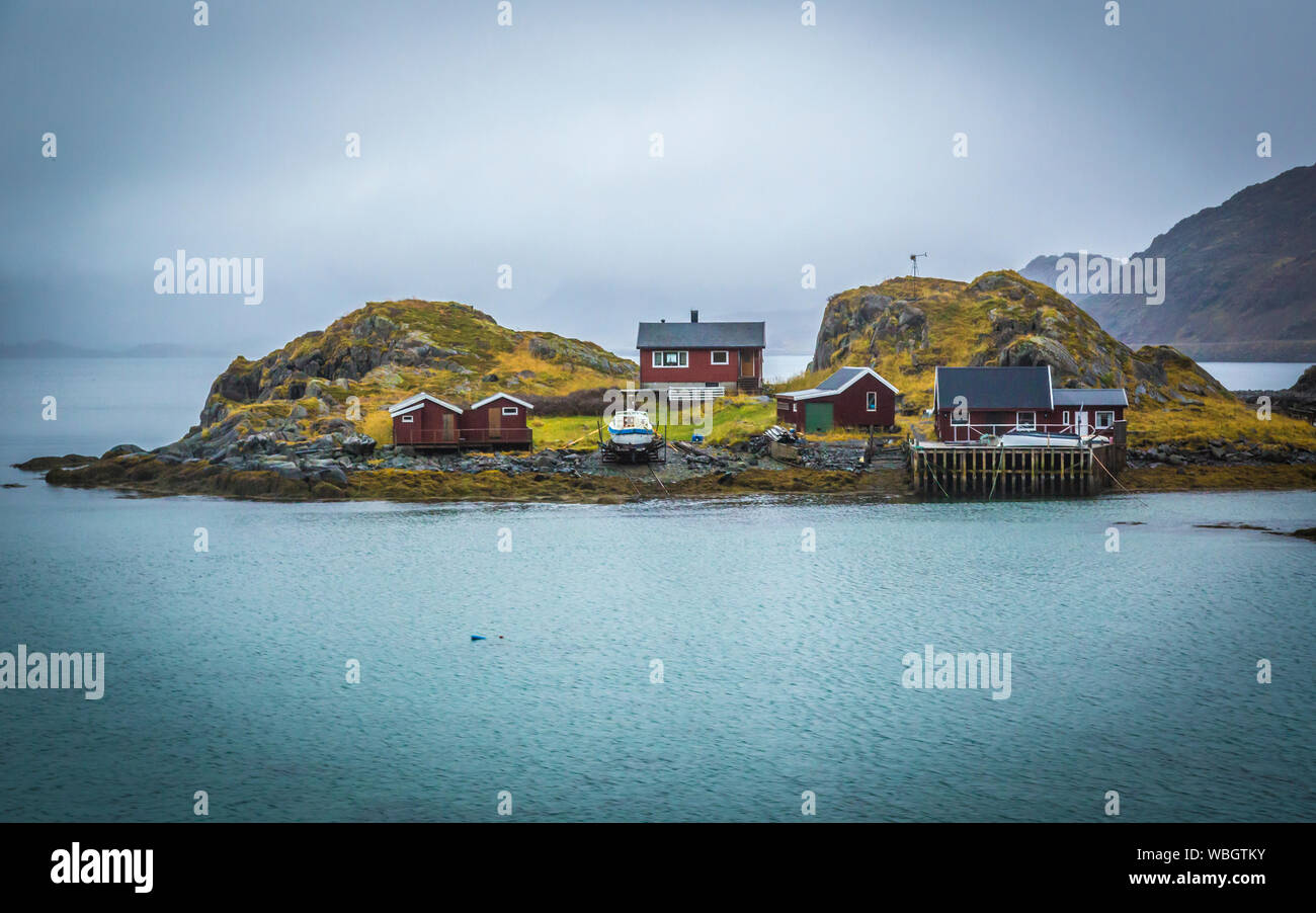 Paesaggi speciali su Magerøya, norvegese Foto Stock