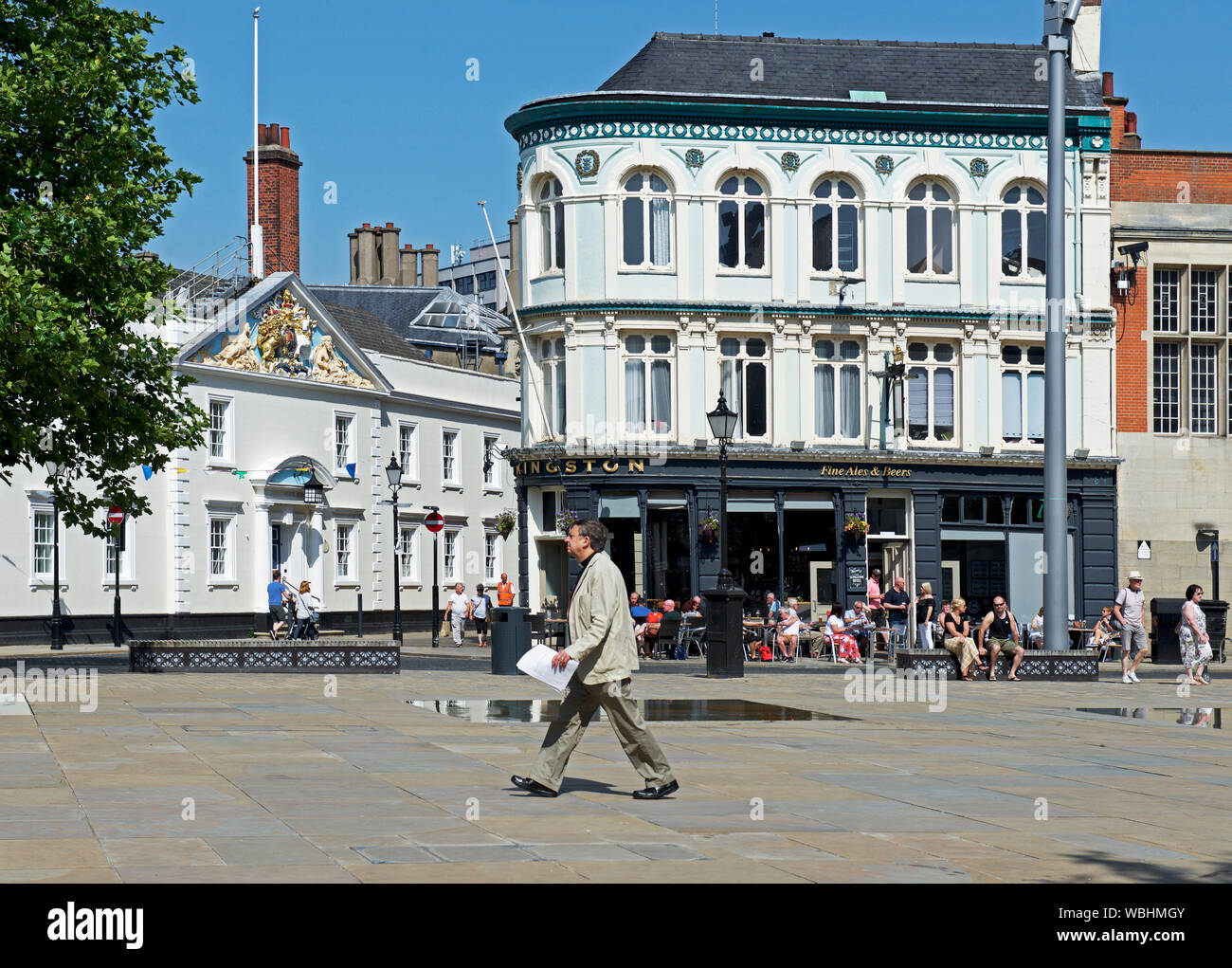 Piazza della Trinità di Kingston upon Hull, Humberside, East Yorkshire, Inghilterra, Regno Unito Foto Stock