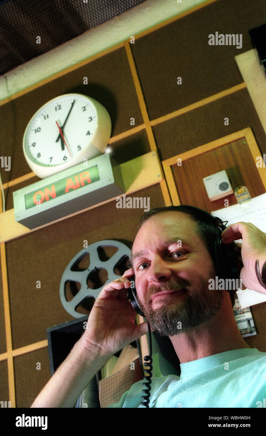Kenny Everett presso Capital Radio 1991 Foto Stock