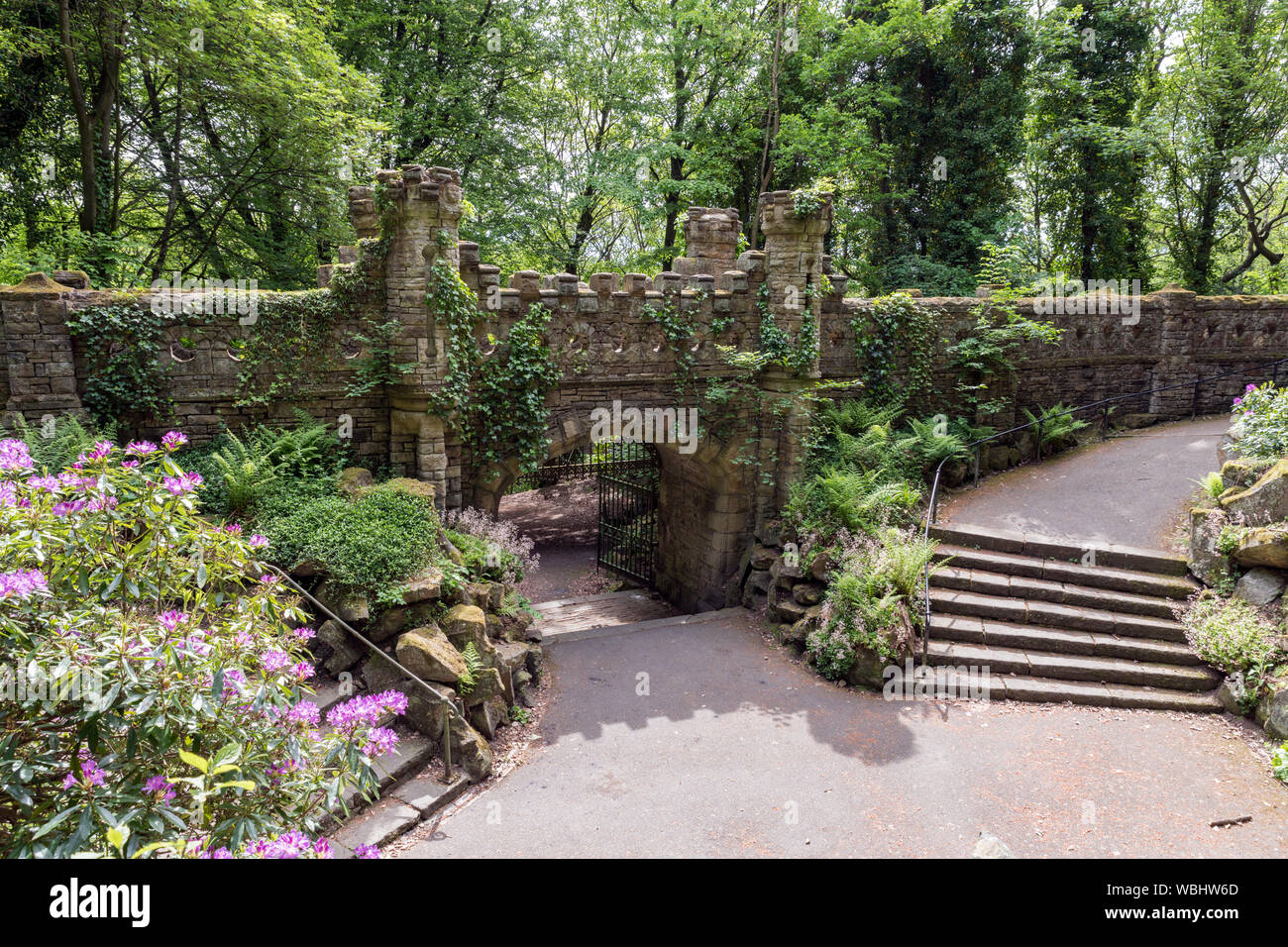 La vecchia casa di gate, Beaumont Park, Huddersfield Foto Stock