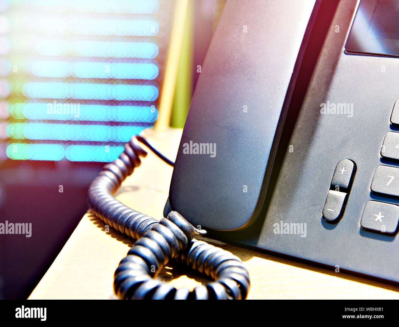 Telefono ufficio per il peer to peer technology Foto Stock