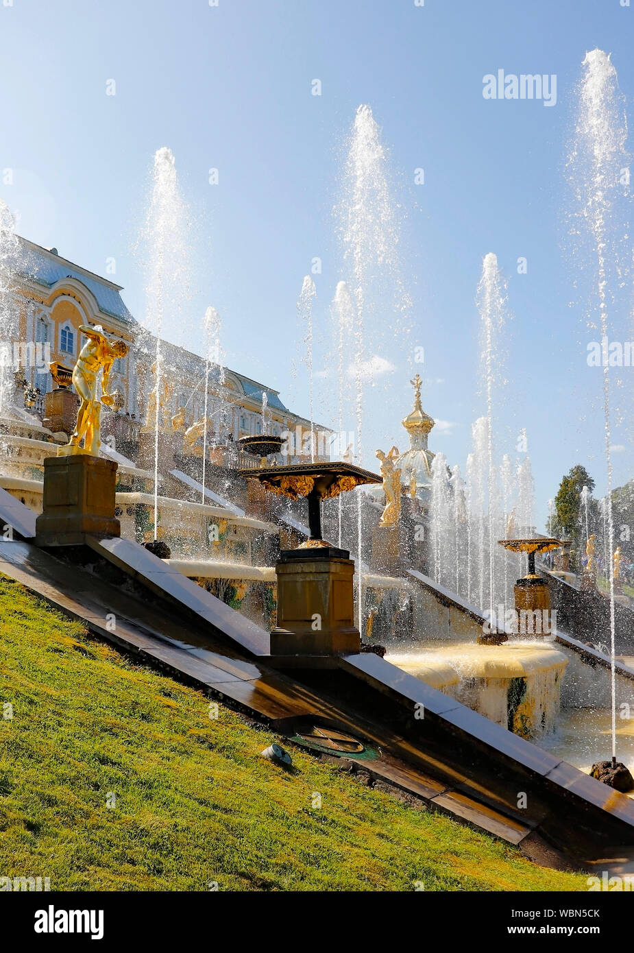 Peterhof Palace la Russia. Foto Stock