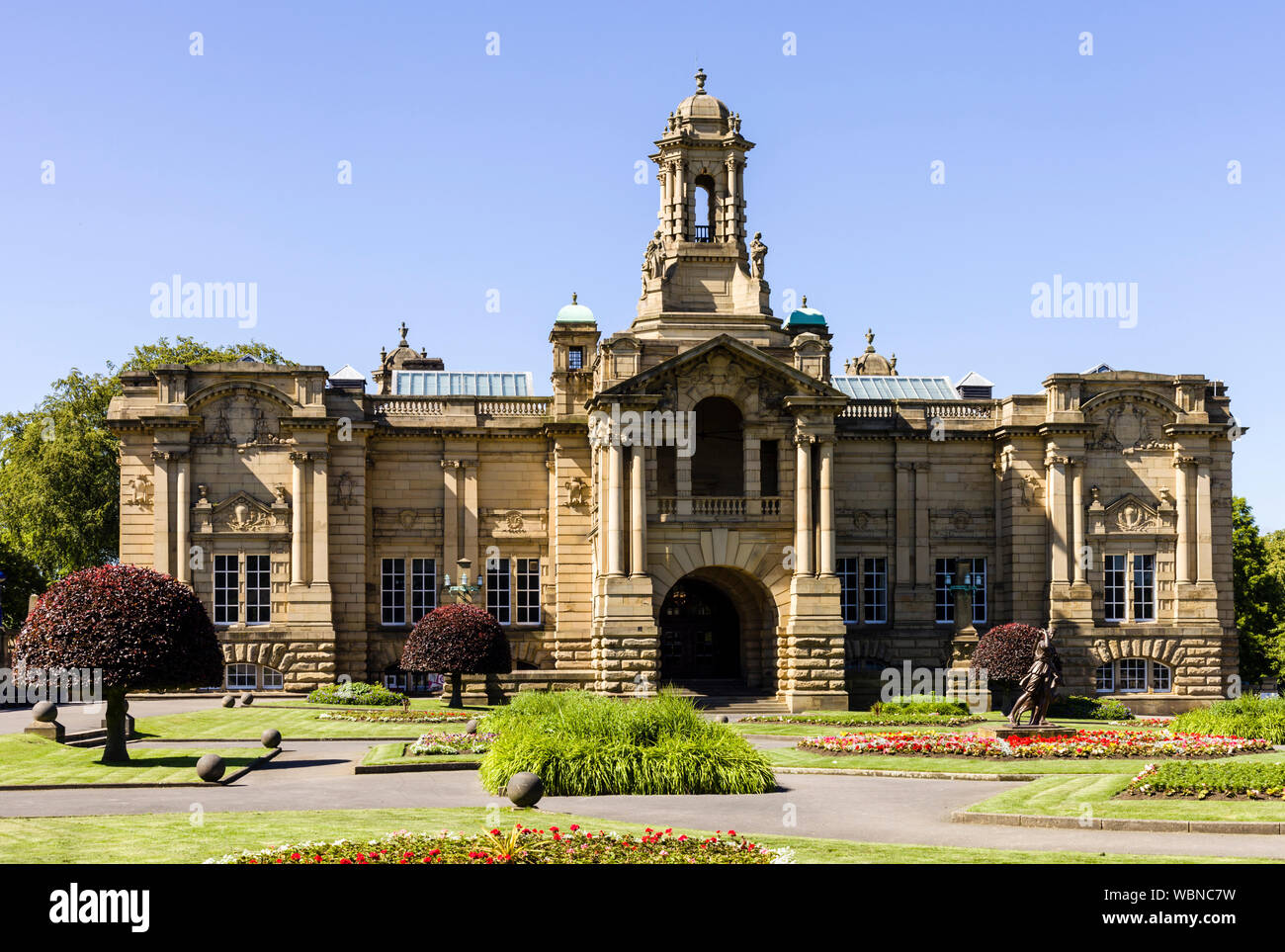 Cartwright Hall, la Civica Galleria d'arte in Lister Park, Bradford, West Yorkshire, Inghilterra Foto Stock