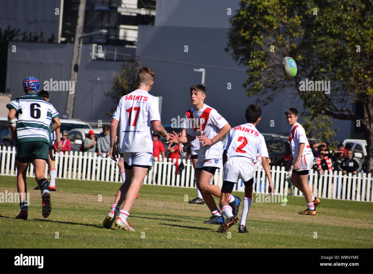 Australian radici di erba sport Foto Stock