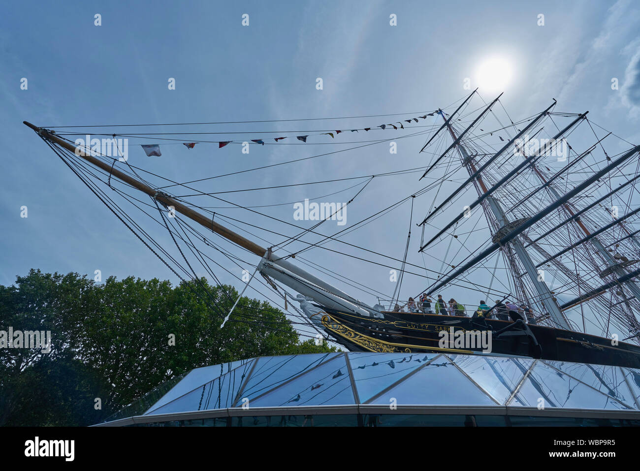 Il cutty sark barca greenwich Foto Stock