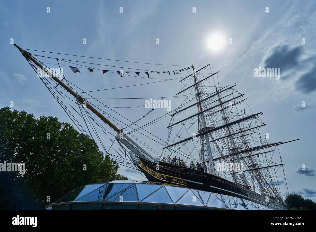 Il cutty sark barca greenwich Foto Stock