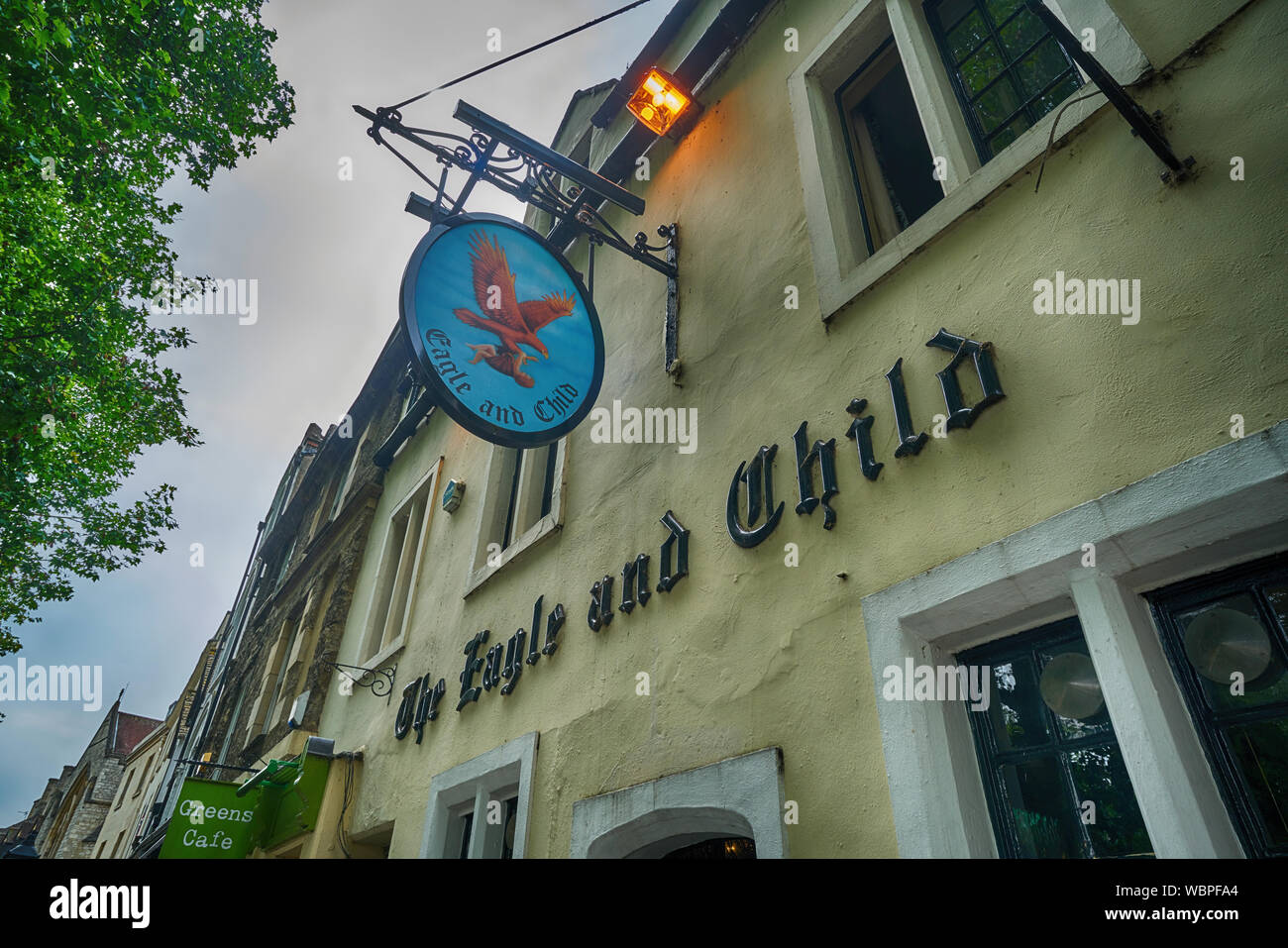 L'aquila e il bambino pub oxford Foto Stock