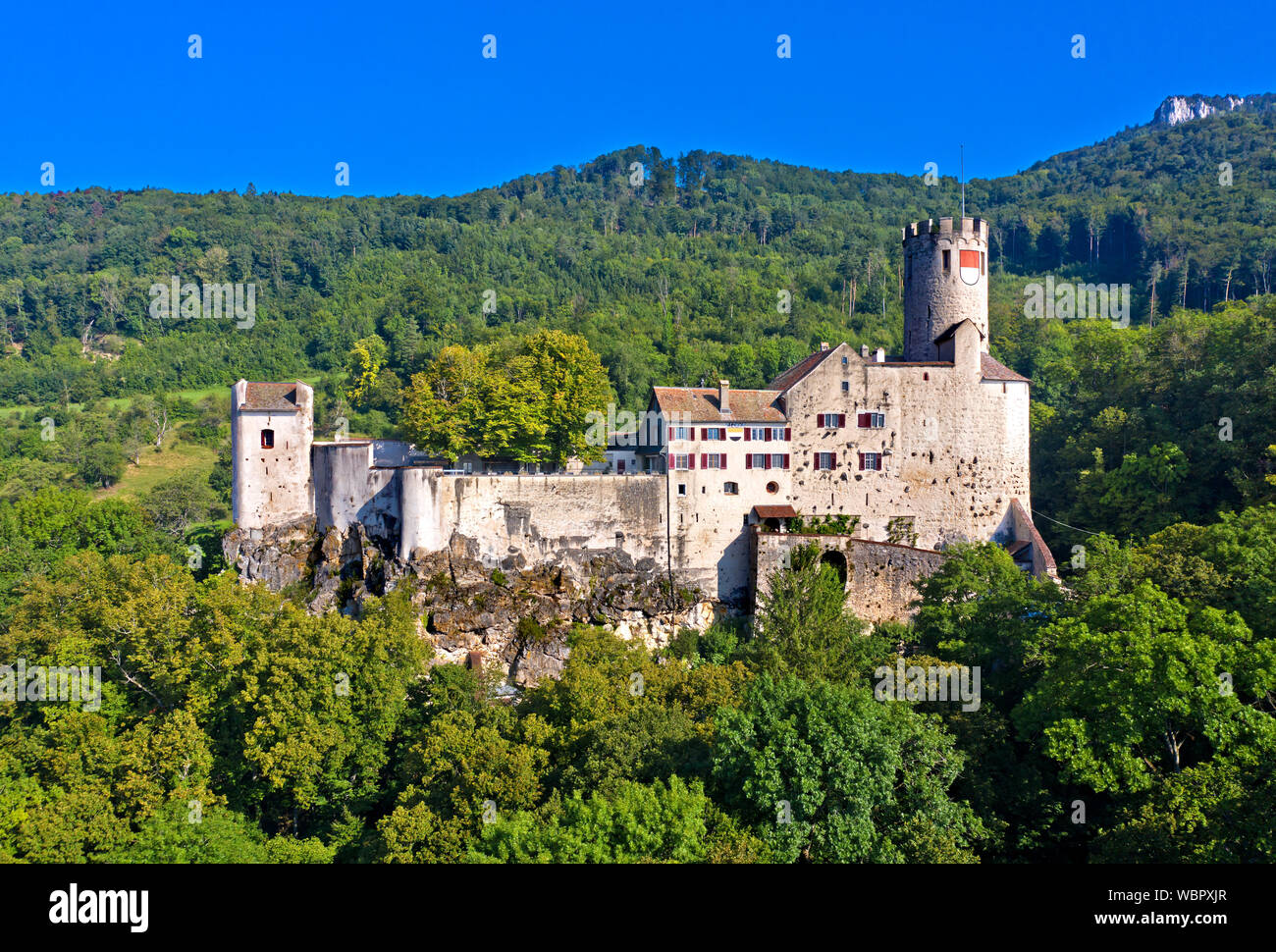 Neu Bechburg Castello, Oensingen, cantone di Solothurn, Svizzera Foto Stock