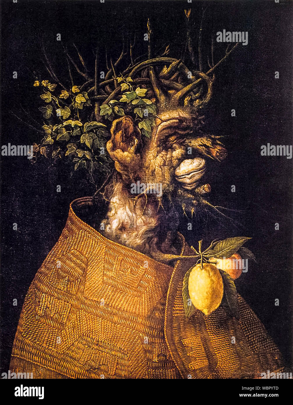 Giuseppe Arcimboldo, inverno, (le quattro stagioni), ritratto dipinto, 1572 Foto Stock