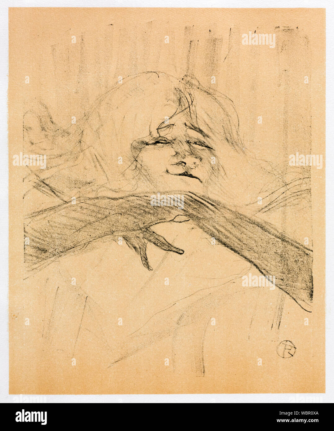 Henri de Toulouse Lautrec, Yvette Guilbert, serie inglese, più attardati Loo, stampa 1898 Foto Stock