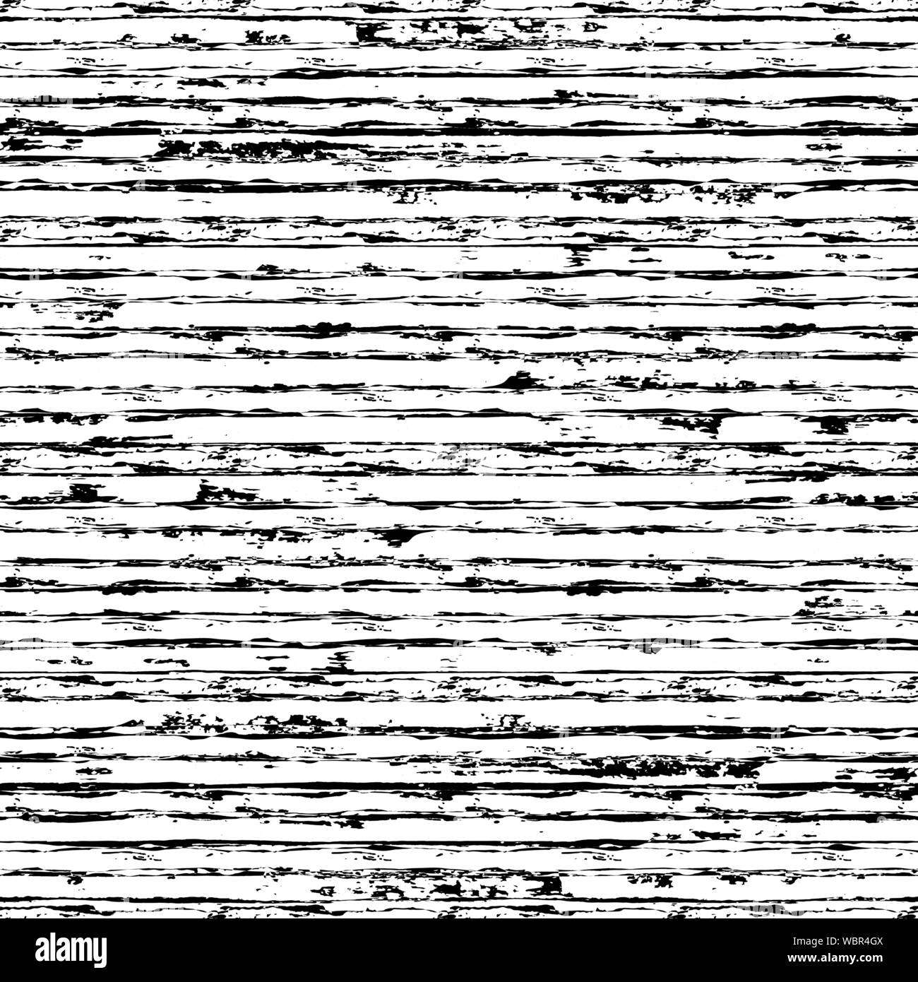 Dipinto di pattern a strisce. Seamless spazzola orizzontale di linee di corsa Illustrazione Vettoriale
