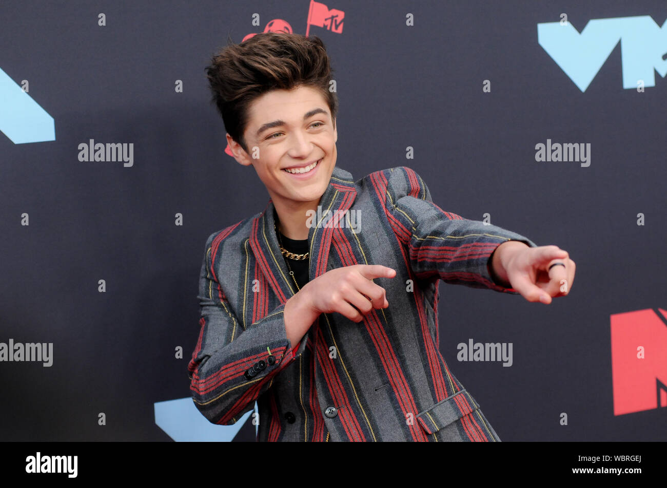 Newark, Stati Uniti d'America. Il 27 agosto, 2019. Aser Angel (Asher Dov Angel) assiste il 2019 Video MTV Video Music Awards tenutosi presso il Prudential Center a Newark, NJ Credito: SOPA Immagini limitata/Alamy Live News Foto Stock