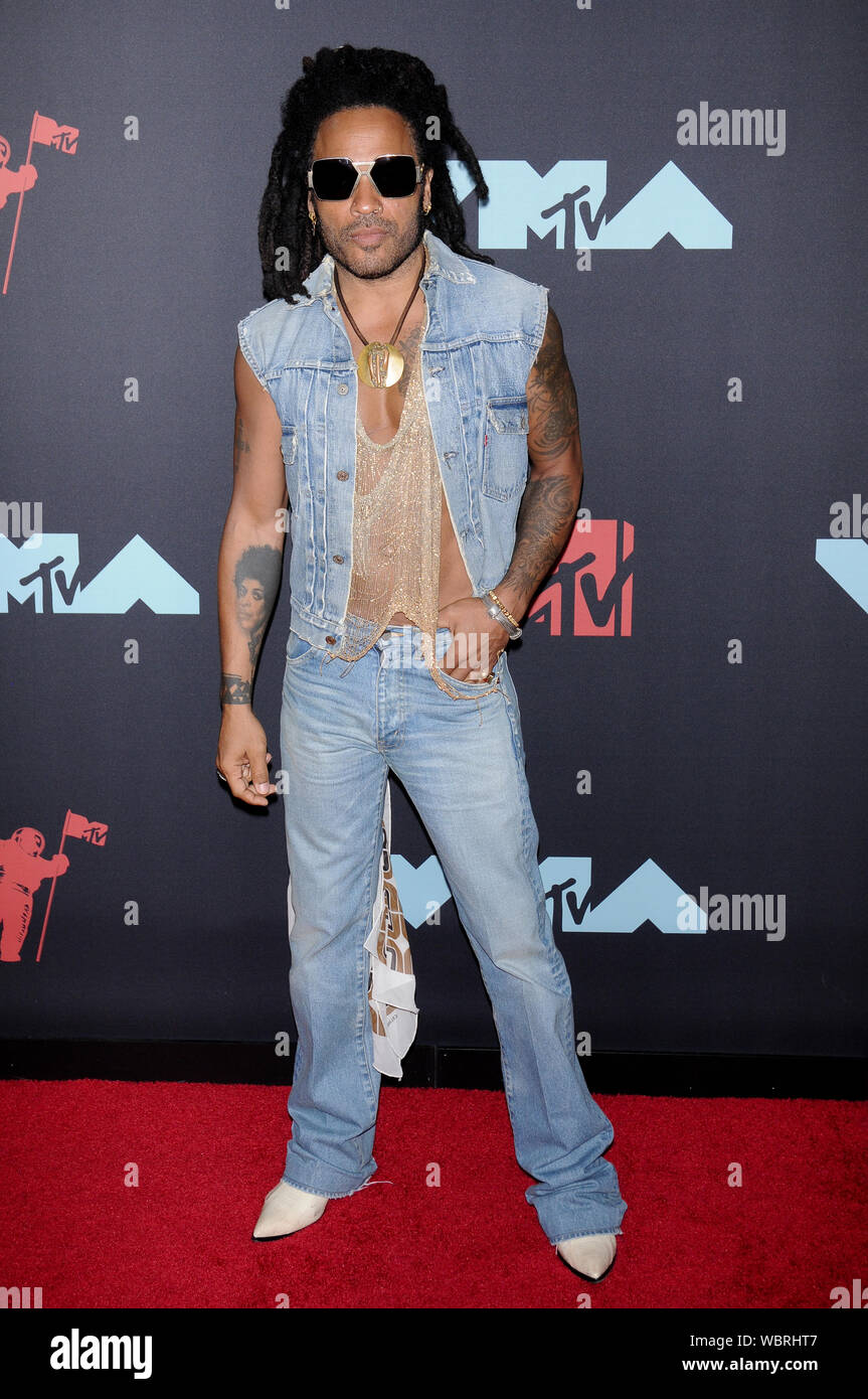 Newark, Stati Uniti d'America. Il 27 agosto, 2019. Lenny Kravitz assiste il 2019 Video MTV Video Music Awards tenutosi presso il Prudential Center a Newark, NJ Credito: SOPA Immagini limitata/Alamy Live News Foto Stock