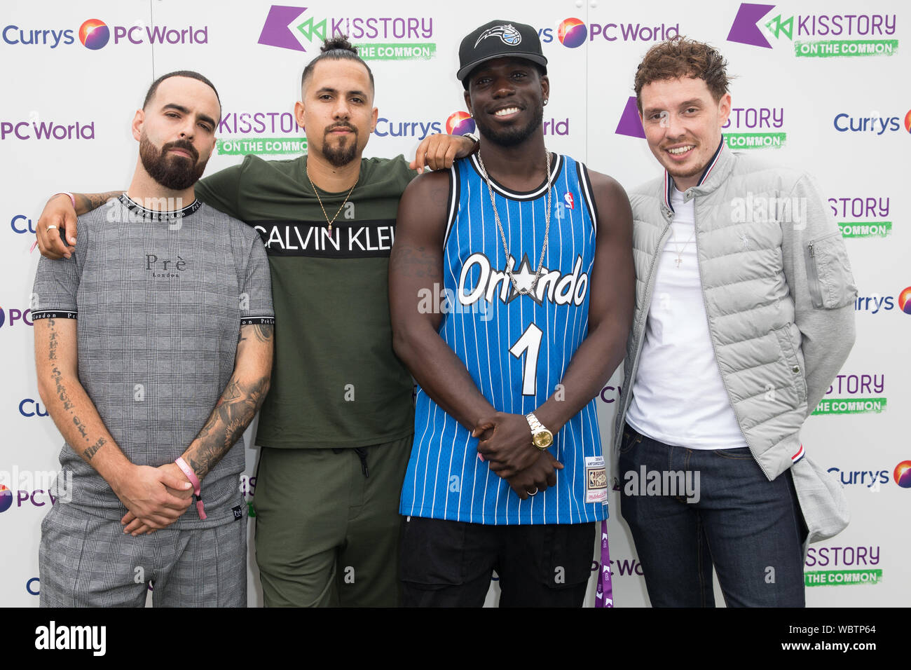 Celebrità frequentare KISSTORY sulla comune dotata di: Blazin Squad dove: Londra, Regno Unito quando: 27 lug 2019 Credit: Phil Lewis/WENN.com Foto Stock