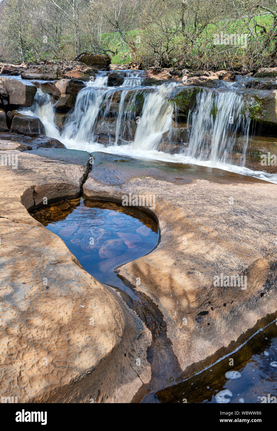 Wain Wath vigore, Swaledale Foto Stock