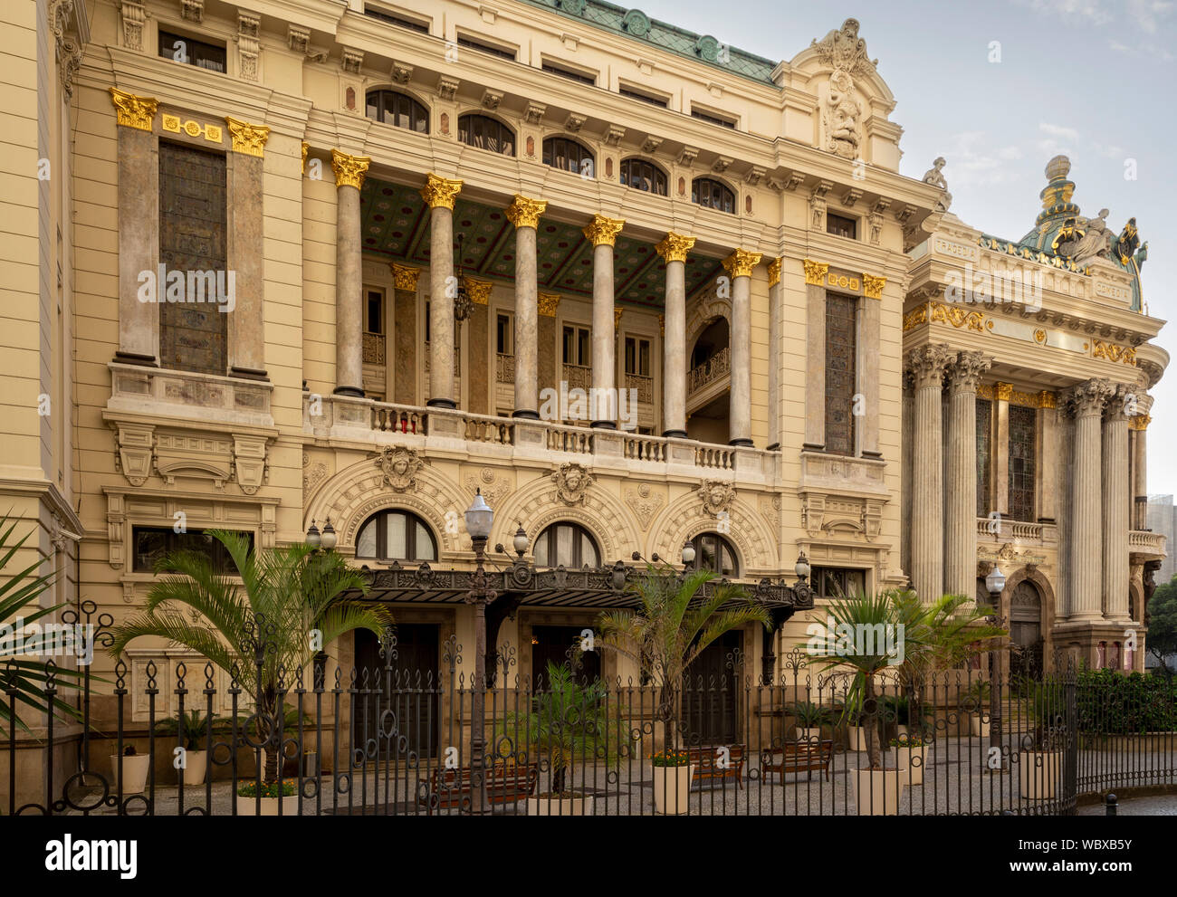 Theatro Municipal nel centro di Rio de Janeiro, Brasile Foto Stock