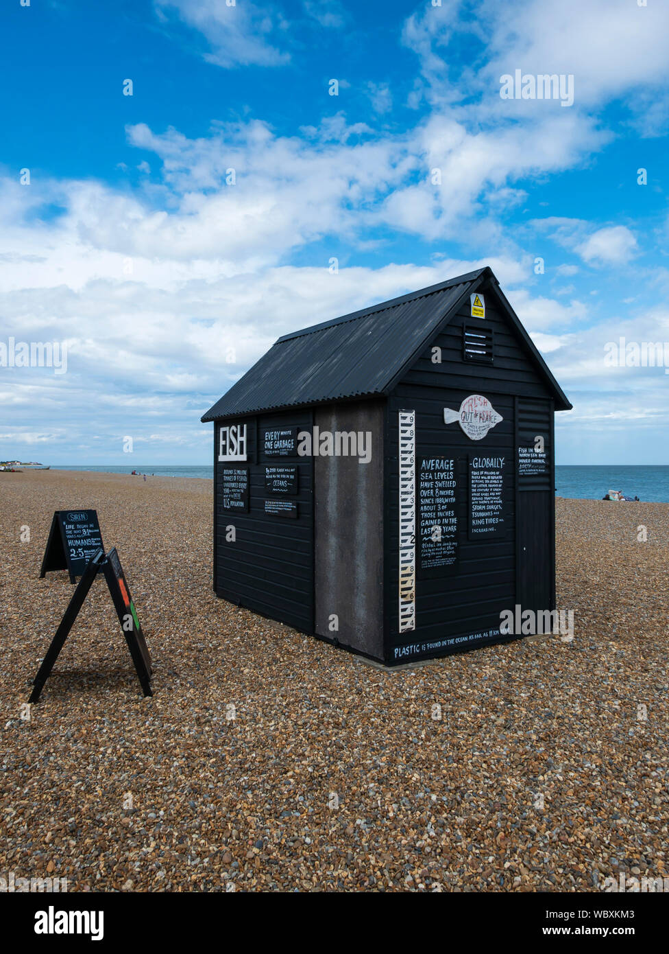 La sirena da Robert Harding. Aldeburgh, Suffolk, Inghilterra, Regno Unito. Foto Stock