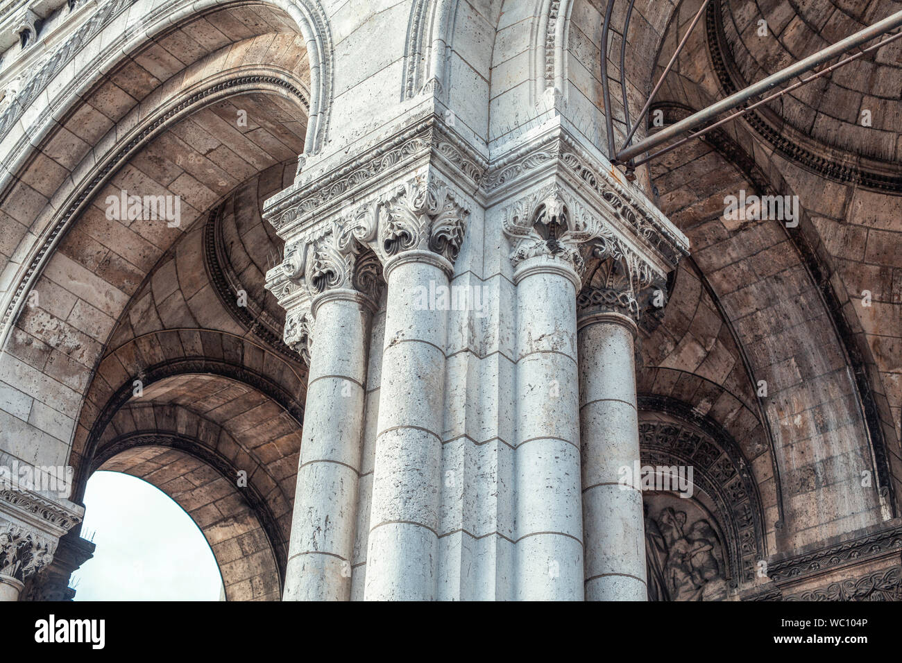Architettura Barocca , dettagli di arco antico Foto Stock