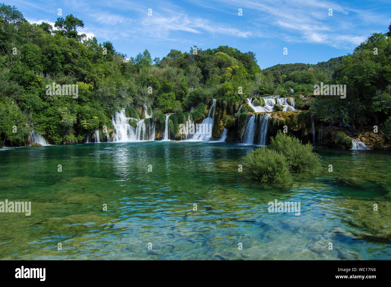 Skradisnki Buk cascata sul Parco Nazionale di Krka, Croazia Foto Stock