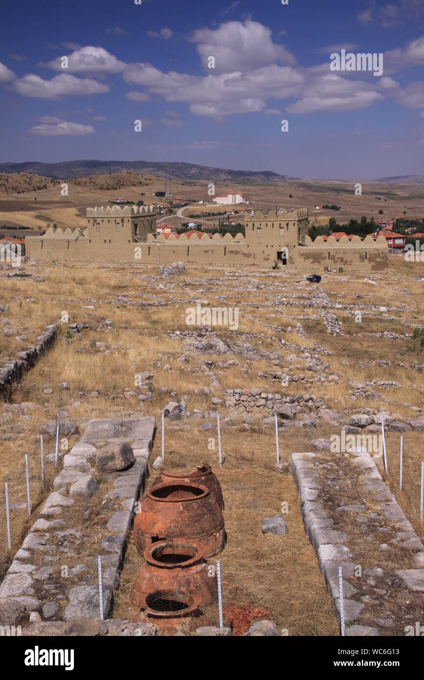 Hattusha antica città in Turchia corum Foto Stock