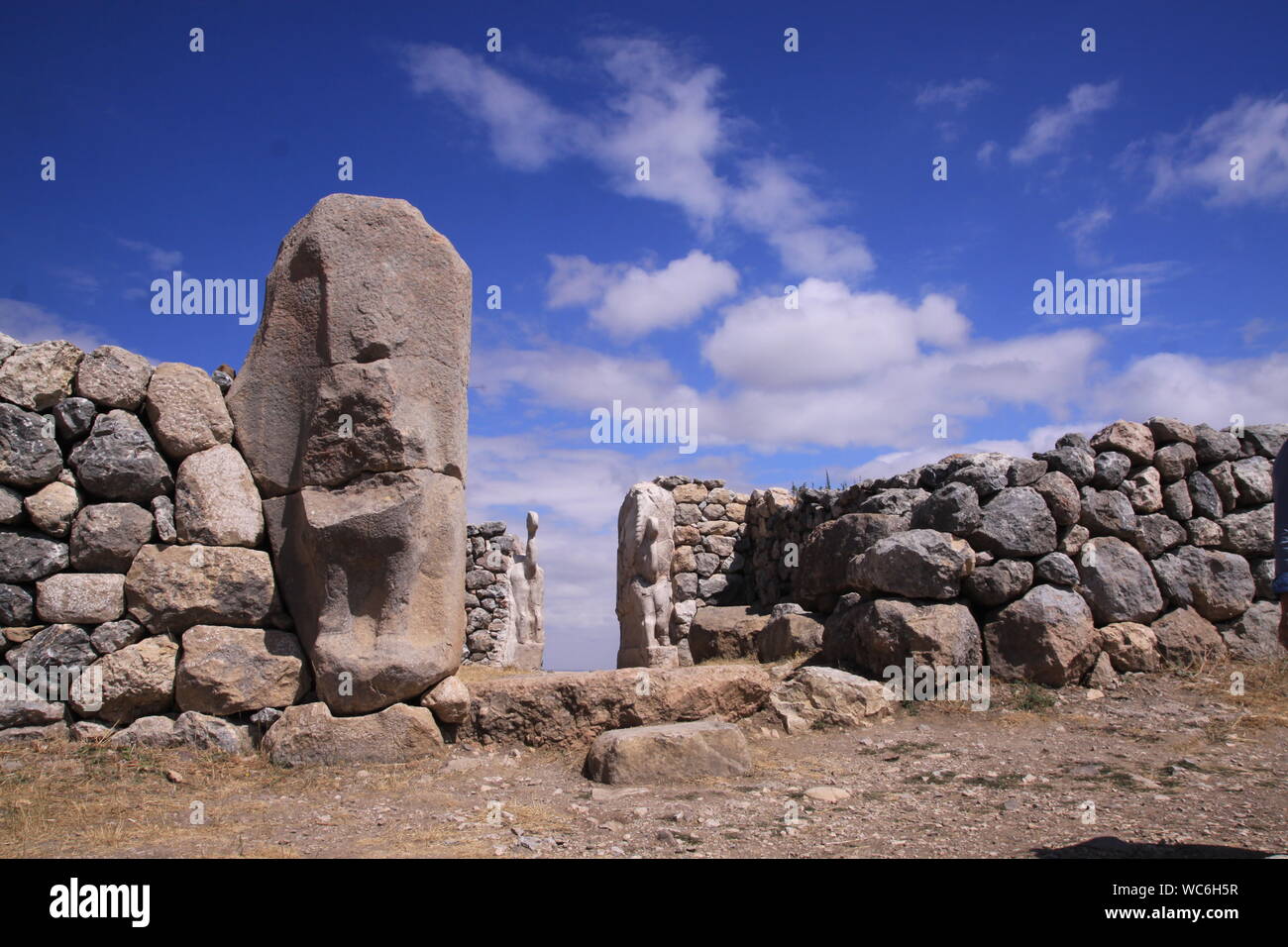 Hattusha antica città in Turchia corum Foto Stock