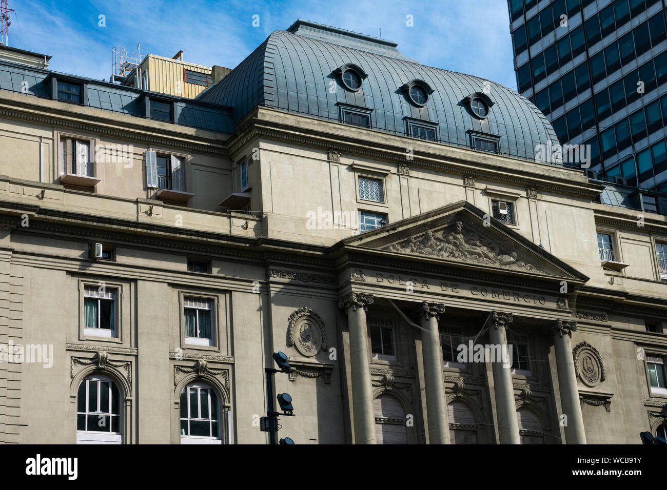 Buenos Aires, Argentina. Agosto 19, 2019. Borsa di Buenos Aires edificio  (Bolsa de Comercio de Buenos Aires Foto stock - Alamy