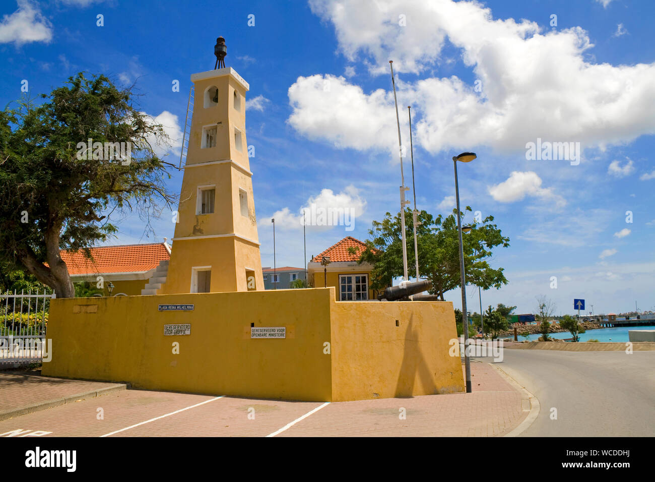 Fort Oranje, piccola fortezza di Kralendijk, Bonaire, Antille olandesi Foto Stock