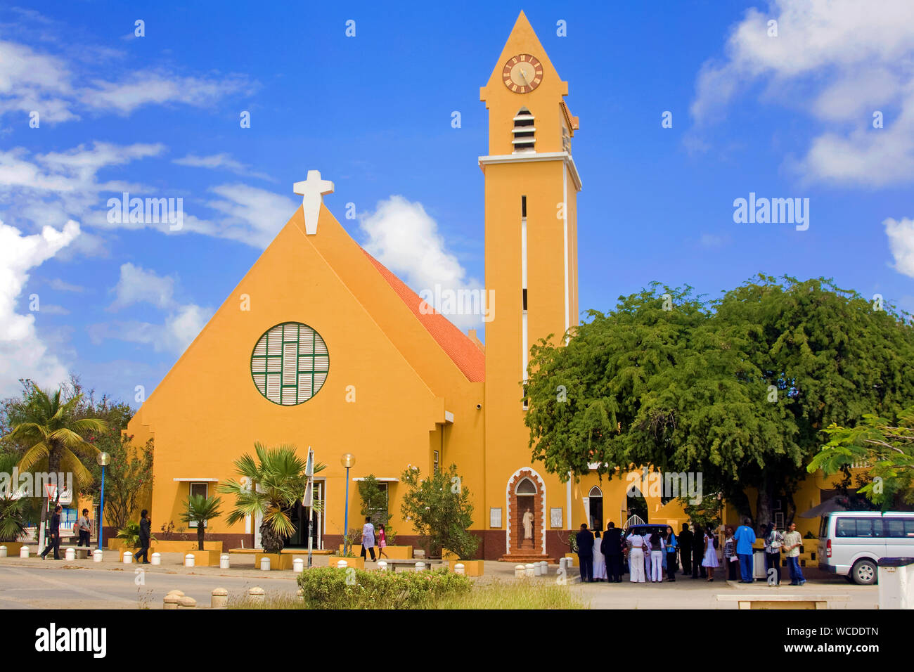 La Chiesa cattolica in Kralendijk, Bonaire, Antille olandesi Foto Stock