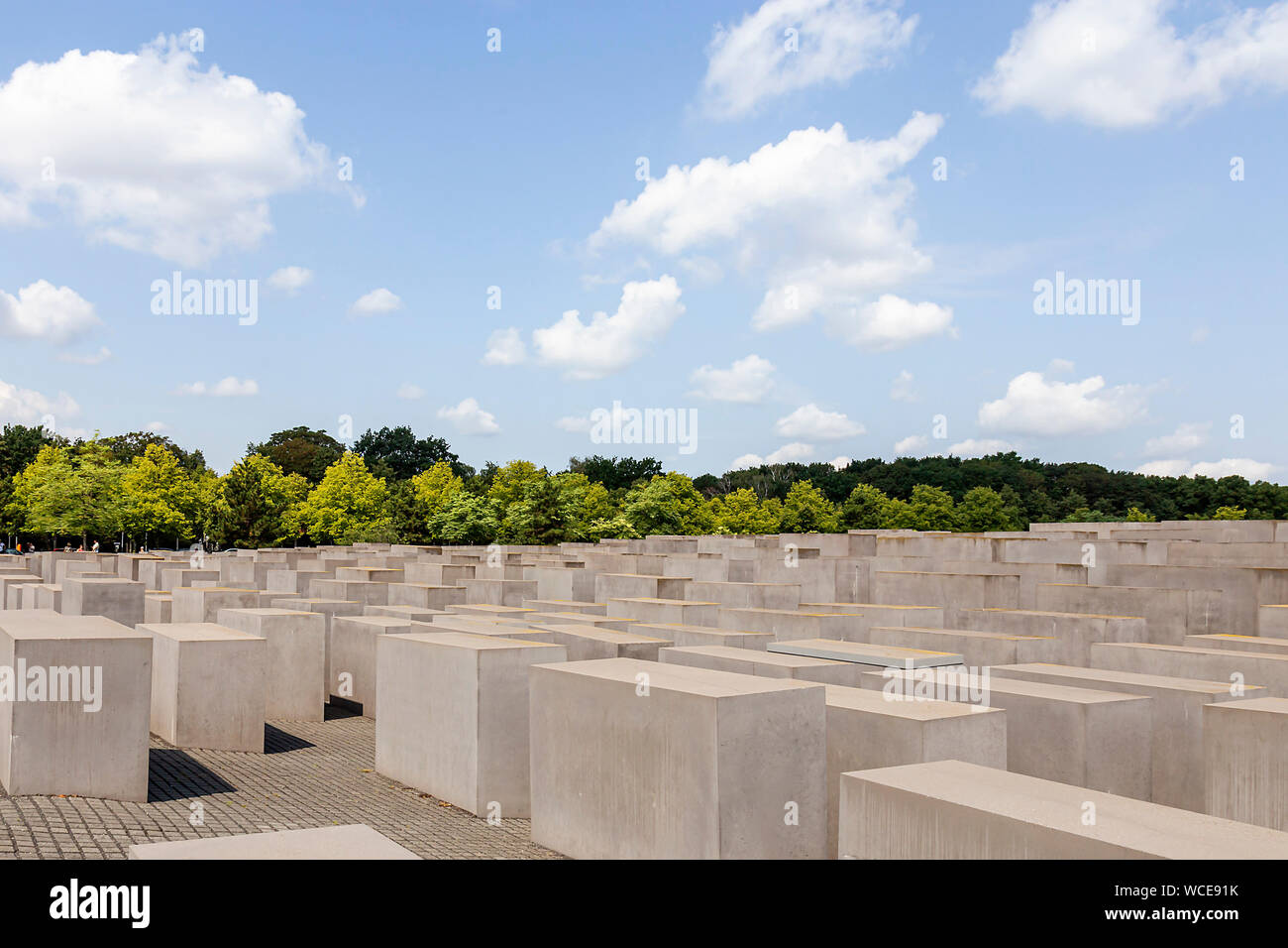Memoriale per gli ebrei uccisi di Europa, Memoriale dell Olocausto, Berlino, Germania Foto Stock