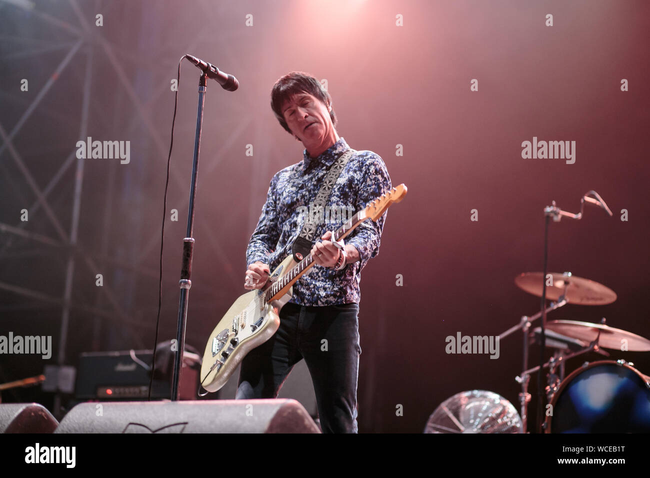 2019 23 agosto torino, Italia Johnny Marr, uno dei Fabbri, banda suona dal vivo Foto Stock