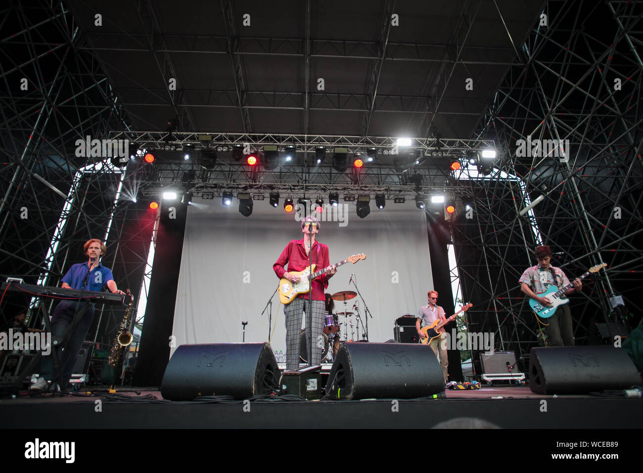 Torino, Italia 23 Agosto 2019 l'indie rock band Deerhunter eseguire live Foto Stock