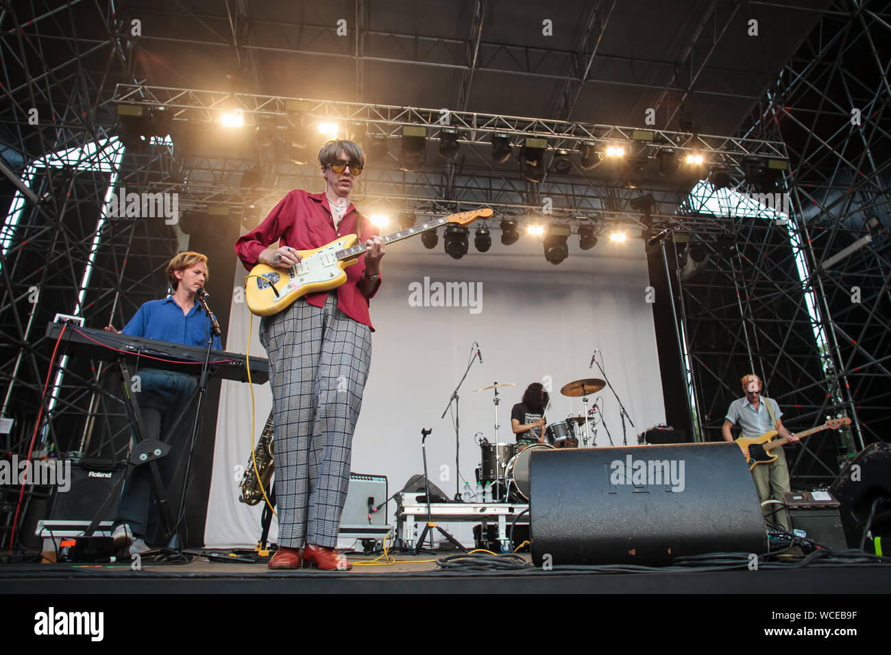 Torino, Italia 23 Agosto 2019 l'indie rock band Deerhunter eseguire live Foto Stock