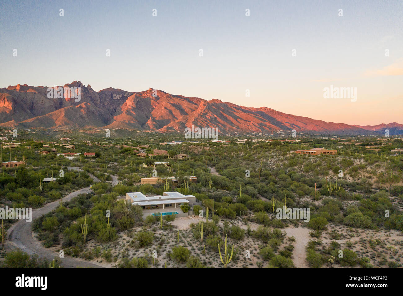 Serata nel deserto di Tucson in Arizona Foto Stock