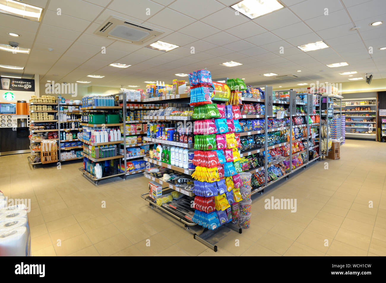 Minimarket interni Foto Stock
