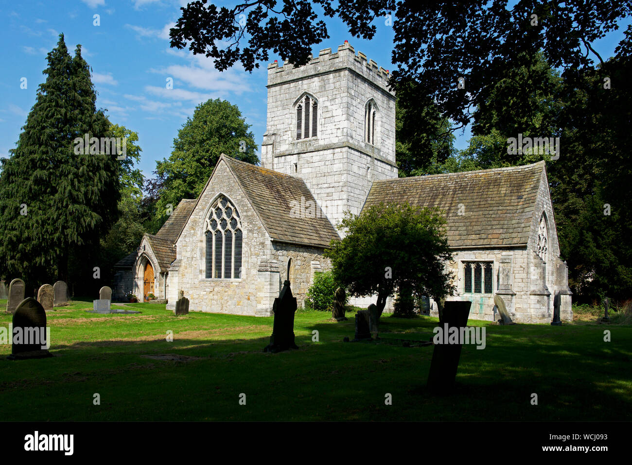 La Chiesa di Santa Maria Vergine, Church Fenton, North Yorkshire, Inghilterra, Regno Unito Foto Stock