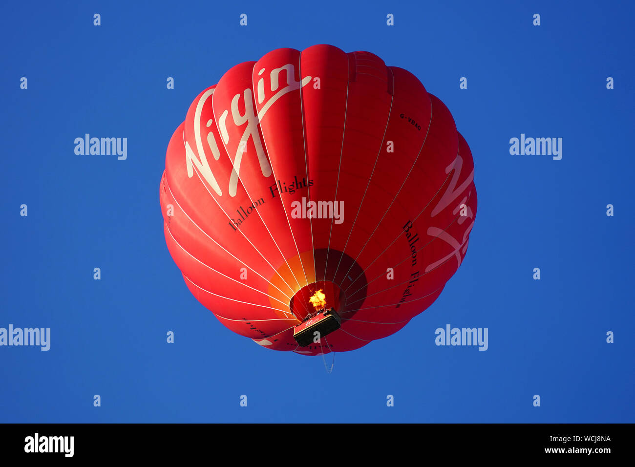 La Vergine mongolfiera tettuccio Foto Stock