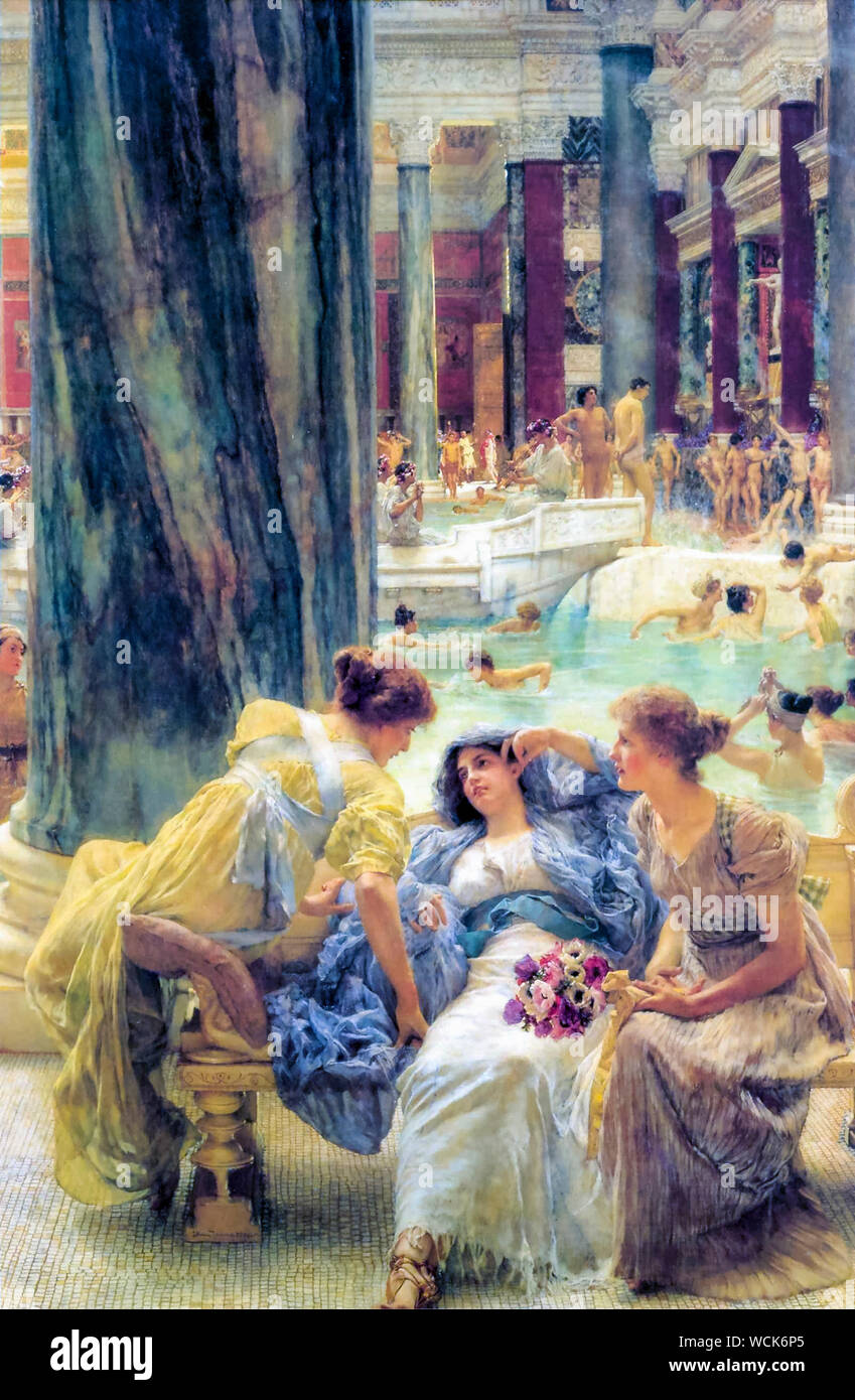 Lawrence Alma tadema, le Terme di Caracalla, pittura, 1899 Foto Stock