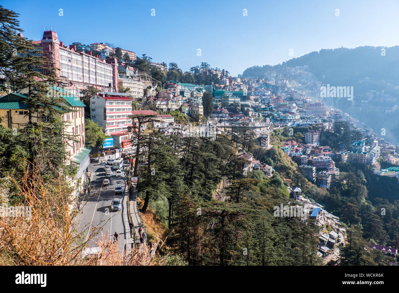 Shimla, un hill station in India Foto Stock