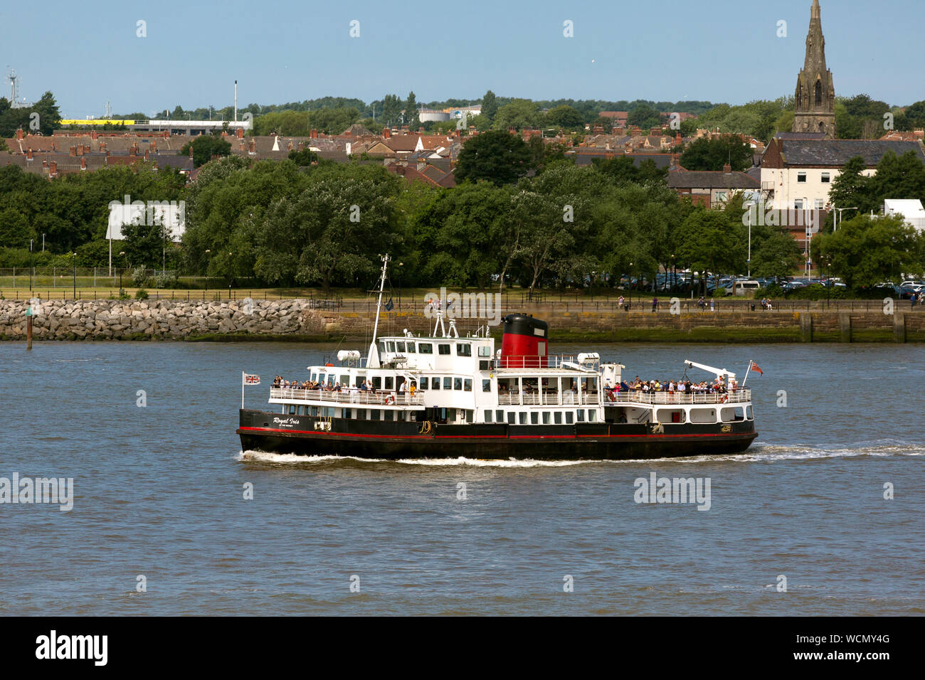 MV Royal Iris. Traversata in traghetto del fiume Mersey. Merseyside. Liverpool England Regno Unito Foto Stock