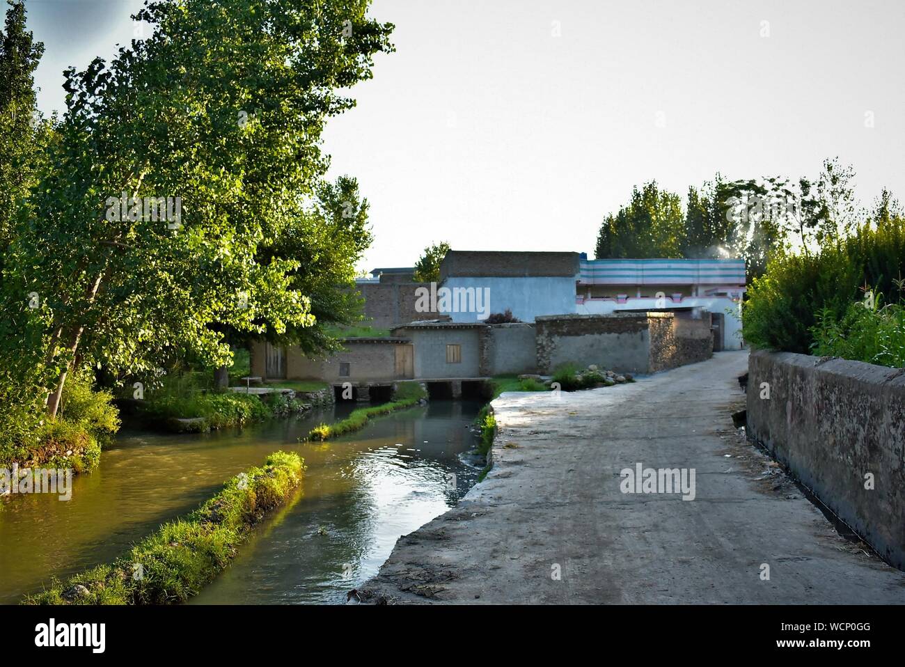 Tipico villaggio la vita Foto Stock