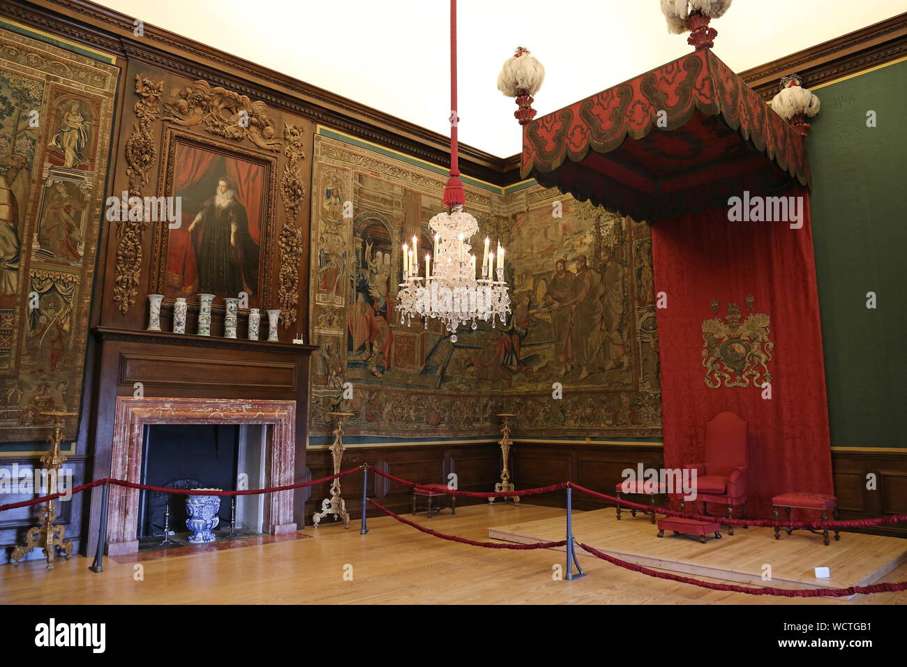 King's Privato Camera, Hampton Court Palace, East Molesey Surrey, Inghilterra, Gran Bretagna, Regno Unito, Gran Bretagna, Europa Foto Stock