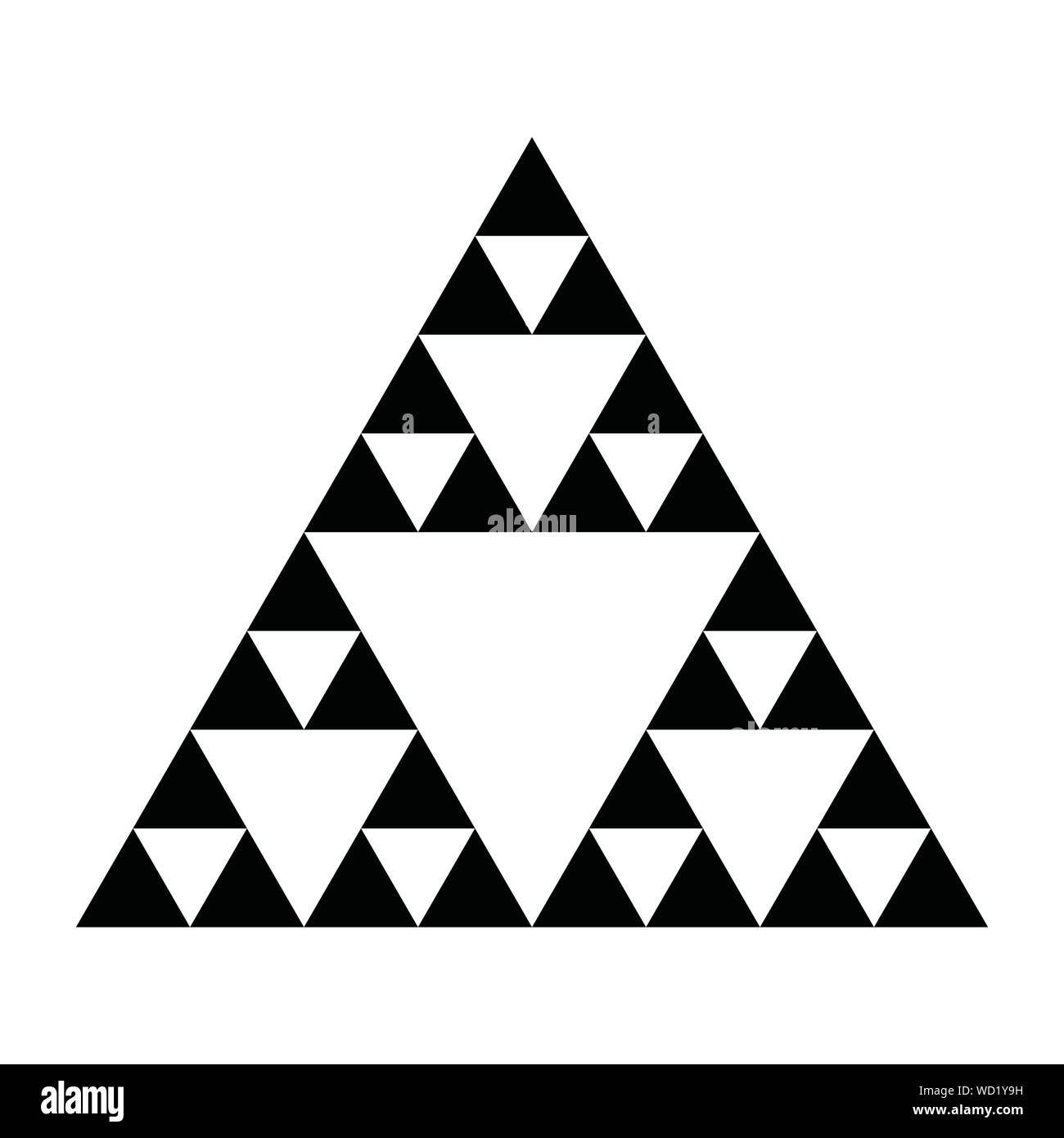 Sierpinski Triangle Foto Stock