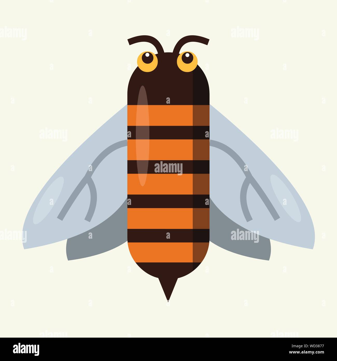 Bee cartoon illustrazione vettoriale Illustrazione Vettoriale