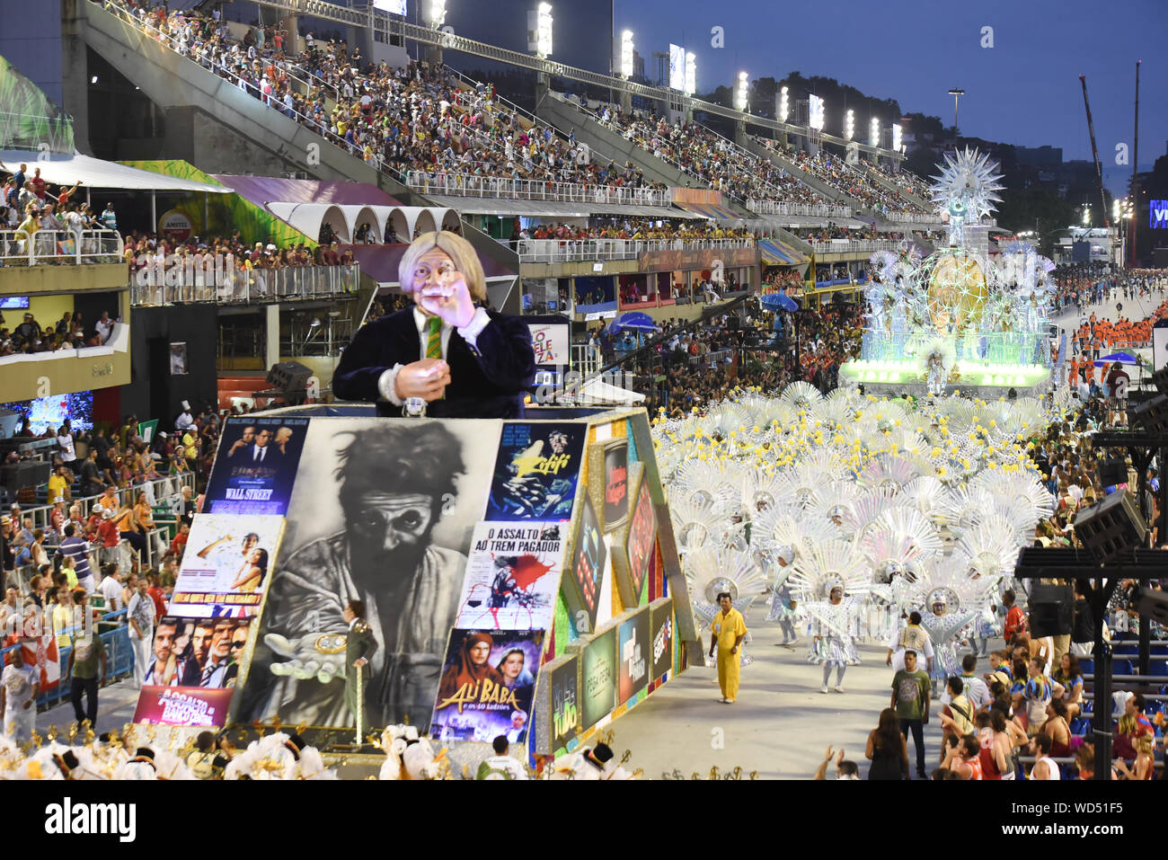 RIO DE JANEIRO, BRASILE, Marzo 04, 2019: Imperatriz Leopoldinense scuola di samba parade a Rio de Janeiro il carnevale Foto Stock