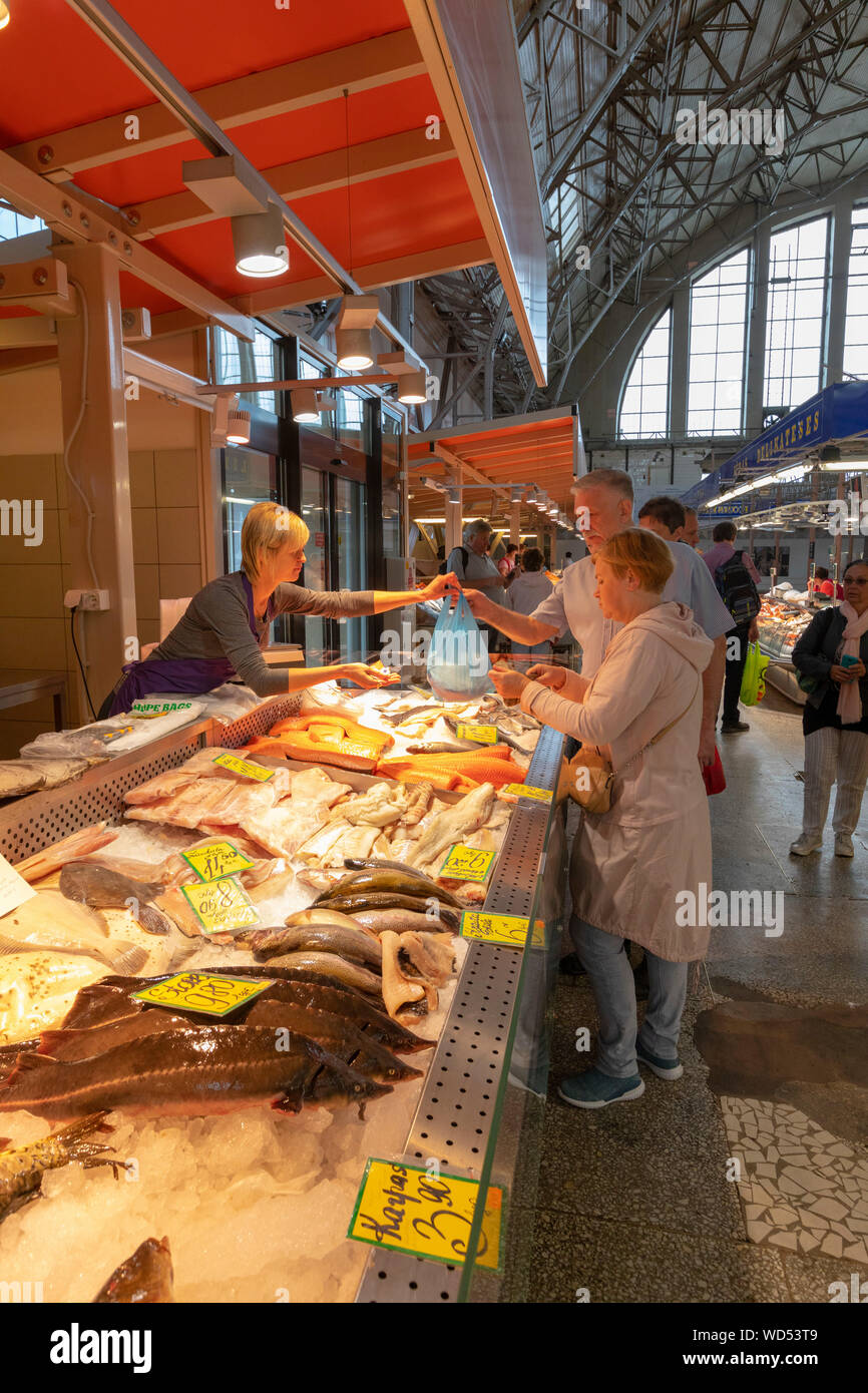 Mercato Centrale, Riga, Lettonia, Nord Europa, Foto Stock