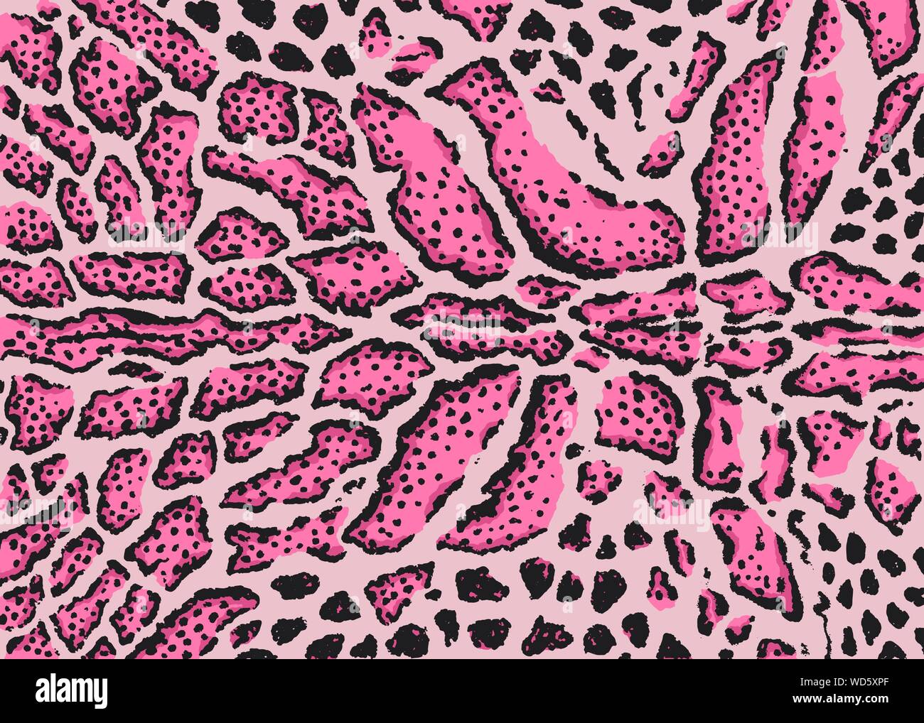 Offuscato a pelle di leopardo design pattern. Macchie di Leopard stampa  illustrazione vettoriale sfondo. La fauna selvatica fur pelle illustrazione  di design per la stampa, il web home de Immagine e Vettoriale -