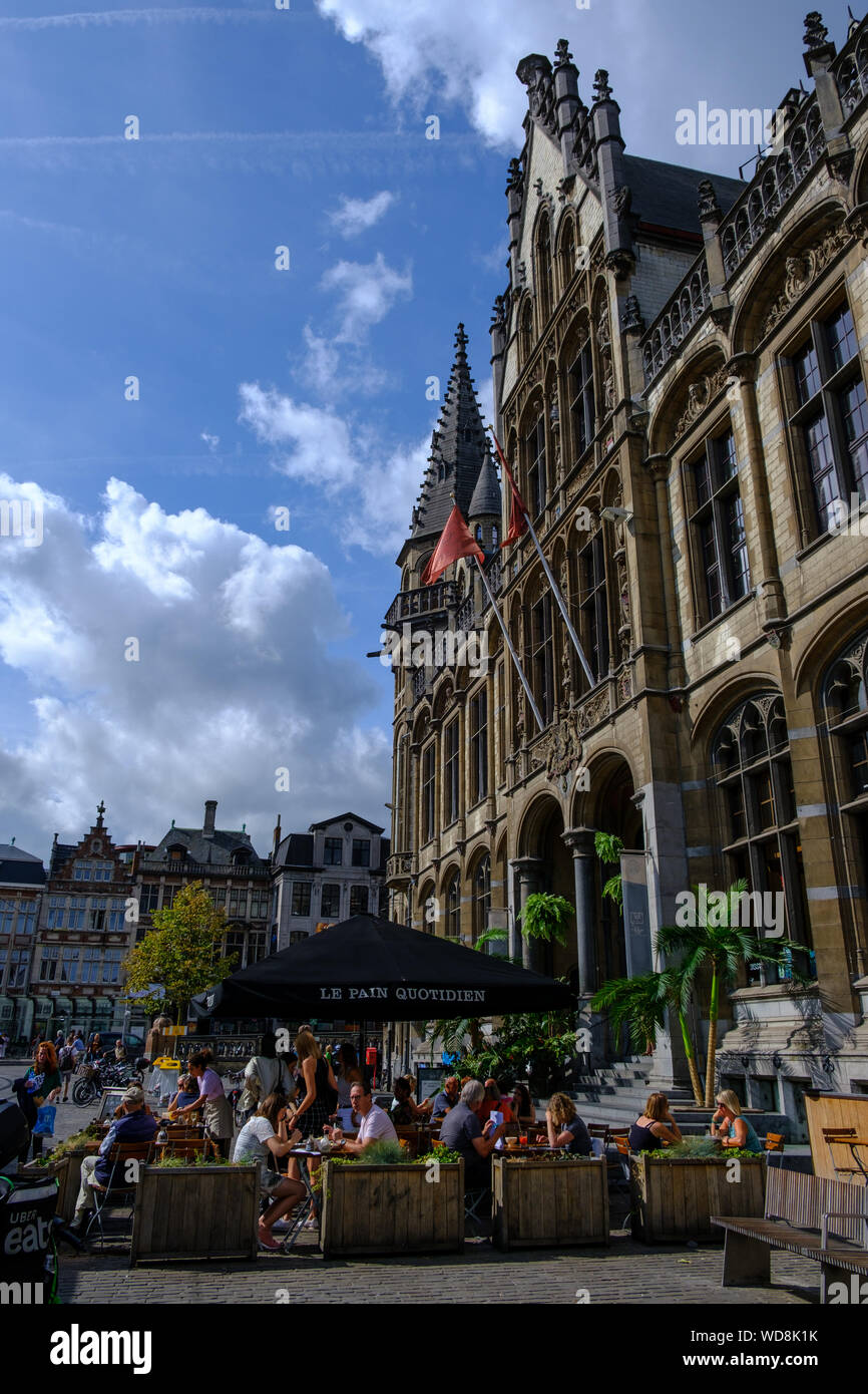 Il centro di Gent, Belgio Foto Stock