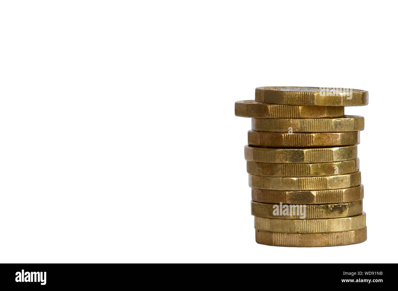 monete di libbra Foto Stock